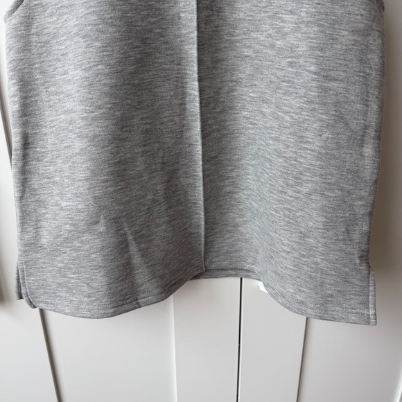 OGL FuzzLuxe Turtle Neck Split Hem Top heather Grey size small NWT - Picture 8 of 12